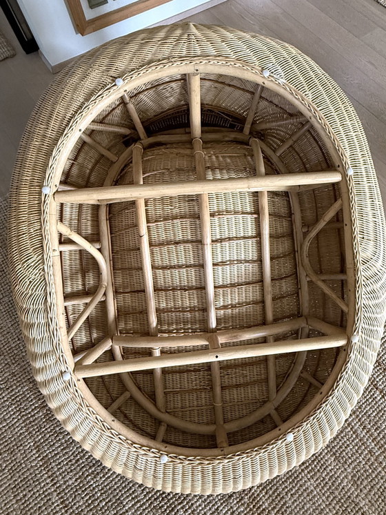 Image 1 of Vintage lounge chair. Storvik. Carl Öjerstam for Ikea. Wicker chair. Chaise longue. Wicker. Studio Design. 2001–2005