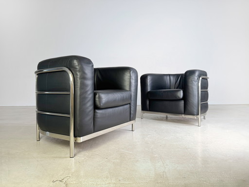 Set van 2 Zanotta fauteuils Onda De Pas, D'Urbino Lomazzi Ontwerp