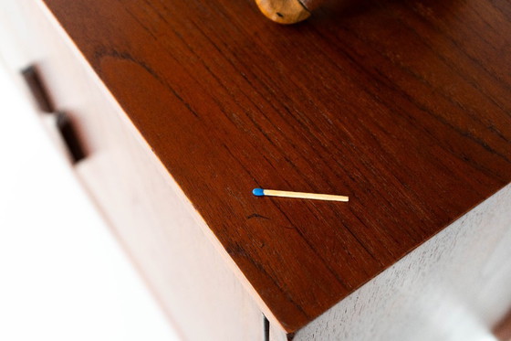 Image 1 of Modulaire wandkast van teakhout, Deens design, jaren 60, gemaakt in Denemarken.