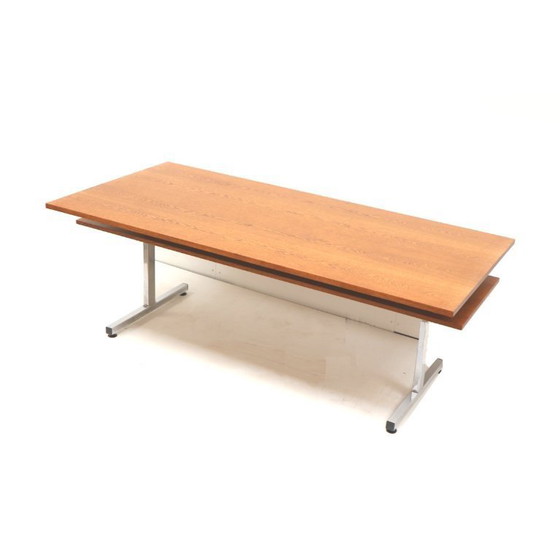 Image 1 of Large Wenge Vintage Dining Table / Conference Table / Desk Made in the 1970s