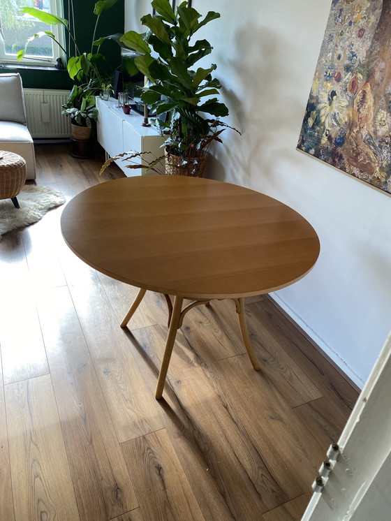 Image 1 of Vintage Round Dining Table Beech