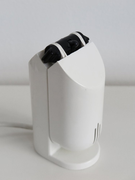 Zwart-witte plastic Tafellampen, Italië, jaren '60, set van 2 – Kunststof (photo 23 of 26)