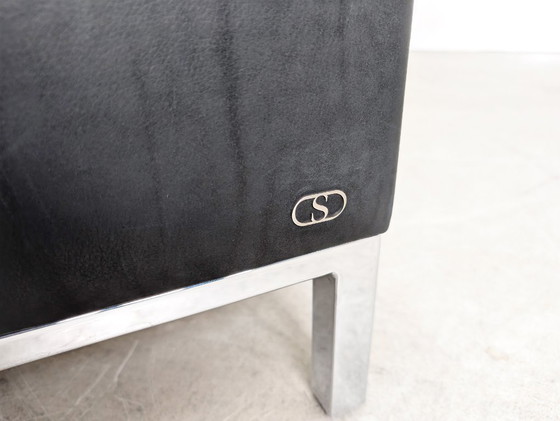 Image 1 of Divano originale de Sede DS-0040 in pelle, due posti, nero