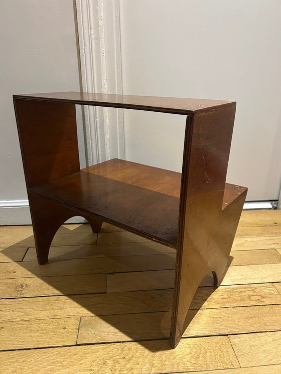 Image 1 of houten plank uit de jaren 1950