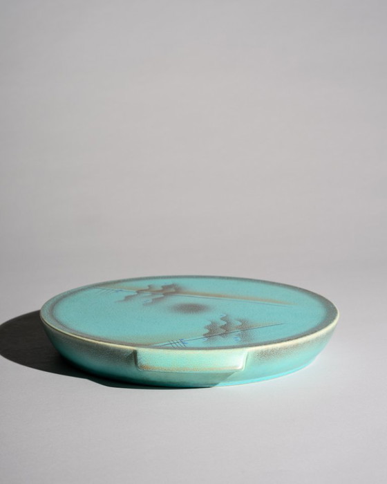 Image 1 of Margarete Weiß Bauhaus Art Deco keramische onderplaat Neuhaldensleben jaren 1930