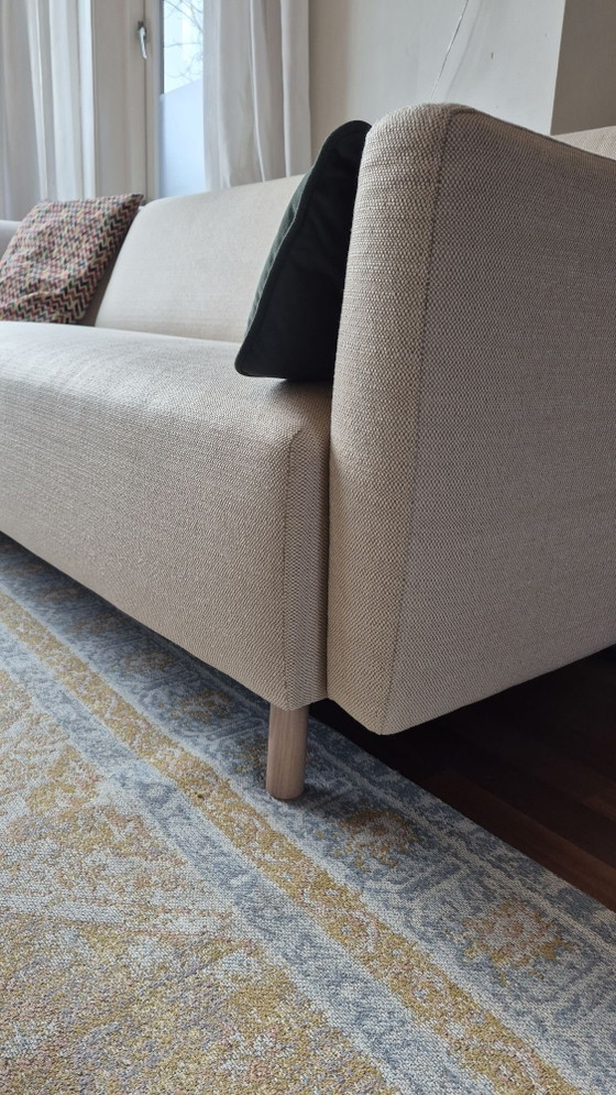 Divano angolare elegante 'Dune' di Cartel Living, Divani angolari, Tessile, Legno, Beige (foto 2 di 8)