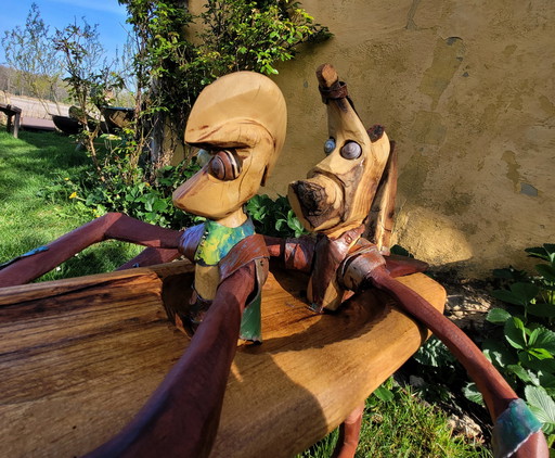 Wooden Artwork - Boat Creatures