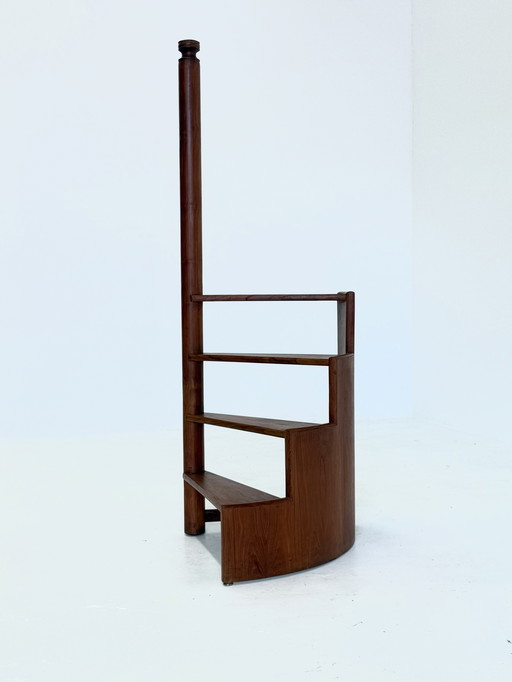 Vintage Teak Library Stairs by Franco Albini