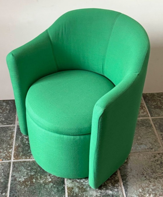 Image 1 of Fauteuil design Broste Copenhagen, chaise Pond vert émeraude