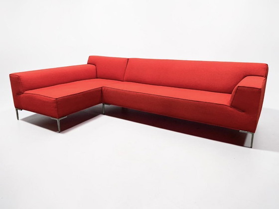 Image 1 of Diseño del sofá esquinero Bloq de serie – Rojo Ploegwol