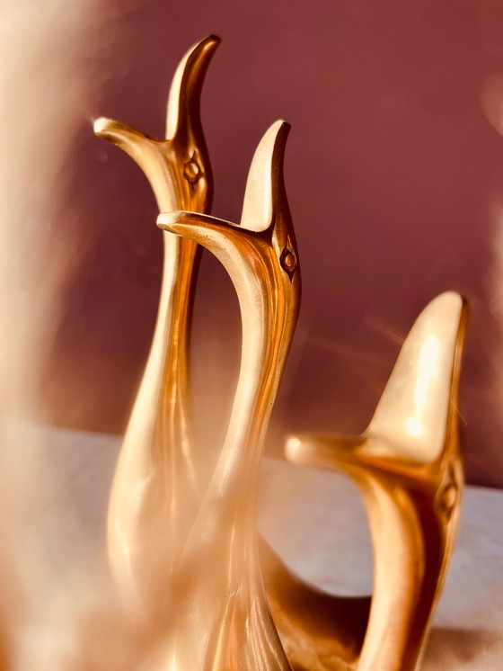 Image 1 of Set, Schöne Messing-Enten