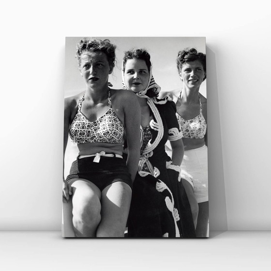 Image 1 of 1x Spettatori sul lungomare - Zandvoort, arredamento d'epoca