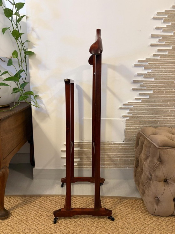 Image 1 of Fratelli Reguitti Valet stand vintage appendiabiti dress rack wooden clothes design dressboy italian organizer servomuto gentlem