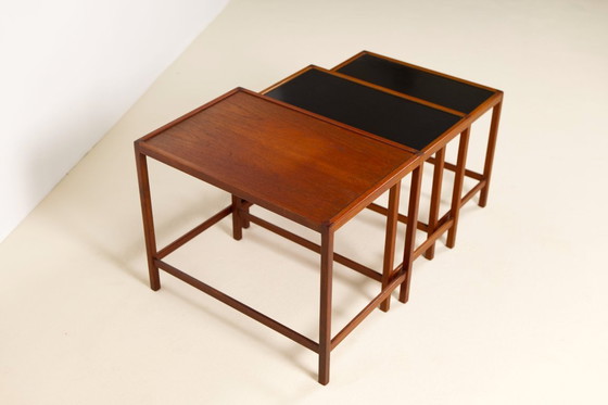 Image 1 of Juego de mesas nido de teca de Kurt Østervig, Dinamarca, años 60