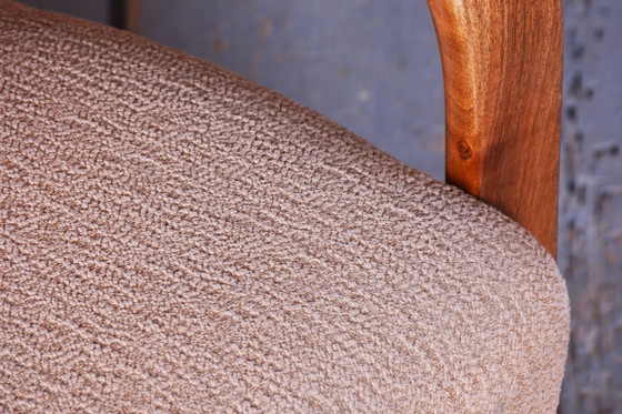 Restored Art Deco Reclining Armchair, Walnut, High Gloss, Czech. 1920s – Metal, Textile (photo 5 of 14)