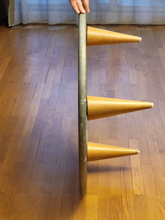 Image 1 of Mesa de centro redonda de Sir Terence Conran en zinc, 1997