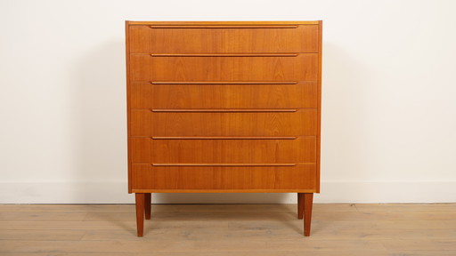 Vintage Danish chest of drawers | Teak | 6 drawers | 103 cm