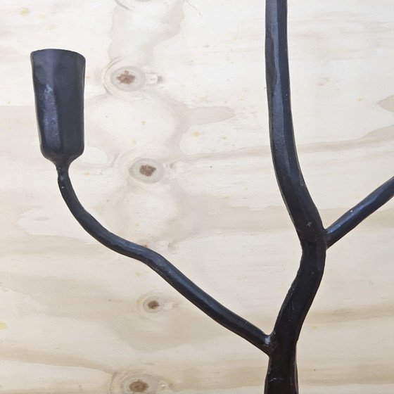 Albero portacandele in ferro battuto biologico fatto a mano (3 candele) – Iron (photo 4 of 15)