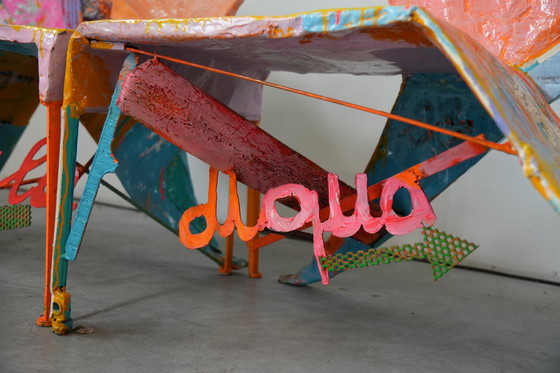 Image 1 of Guido Coletti Sculptural Modular Chairs (1995) – Heart-Shaped Abstract Collage