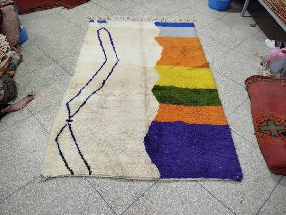 Handgemaakt Marokkaans vloerkleed 250cm x 150cm – Vloerkleden en tapijten, Wool, Modern (photo 8 of 8)