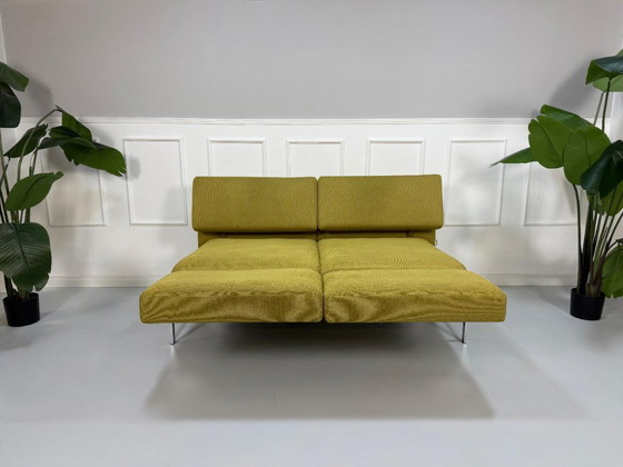 Image 1 of Ensemble canapé-lit Brühl Roro Soft Sofa en tissu vert