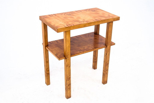 Table d'appoint Art déco, Pologne, années 1950