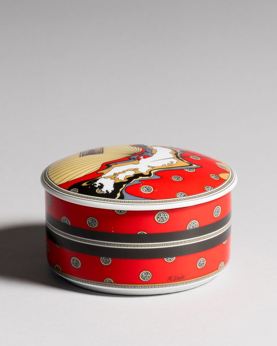 Image 1 of Rosenthal Porzellan Sammler-Deckeldose Nr.7 Ein Besuch in Japan Sammlerdose Reisen