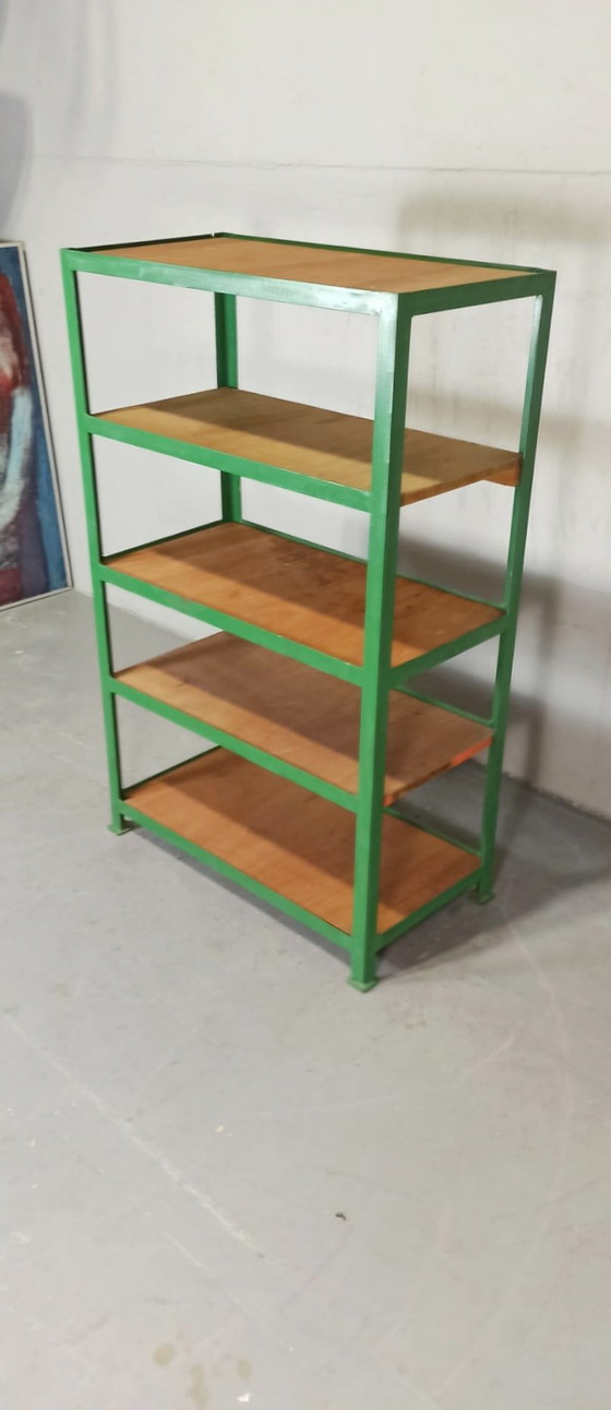Image 1 of Vintage industrial shelving unit 