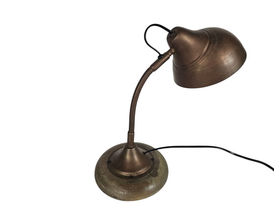 Image 1 of Paris 555 Frankreich - Tischlampe - Messing - Flexibler Hals - Etikett - 3. Quartal 20.