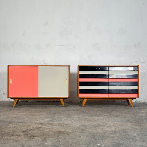 Jiří Jiroutek U-452 Sliding Door Sideboard, 1960s – Czechoslovak Design