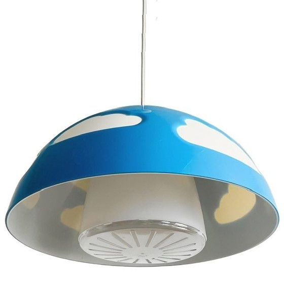 Image 1 of Lampada a sospensione Ikea Skoljig Cloud Lamp blu bianca Henrik Preutz anni '90