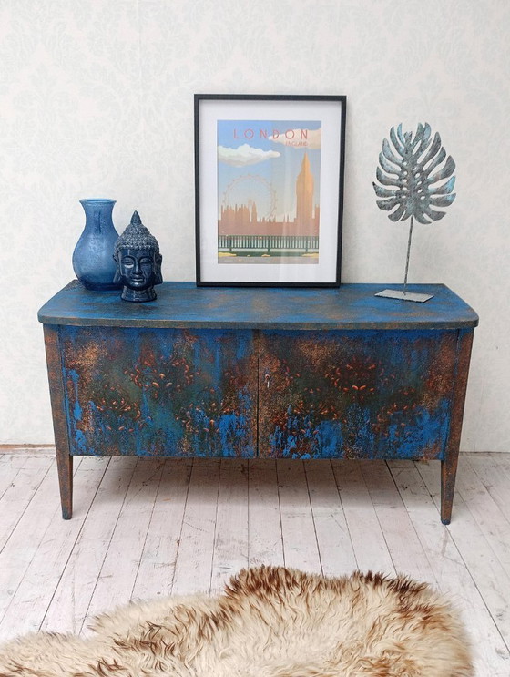 Image 1 of Lowboard Grungey Royal Blue