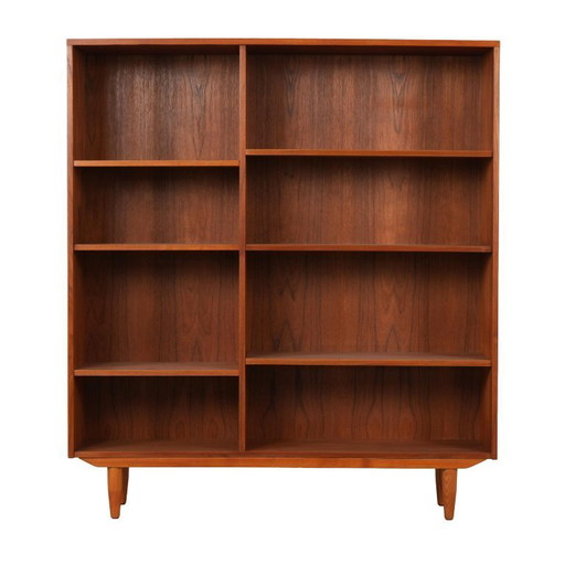 Bibliothèque en teck, design danois, années 1970, production : Danemark