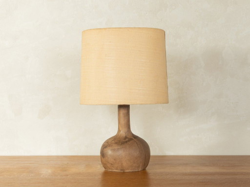 1970s Table Lamp with Ceramic Base – tafellampen, Textile