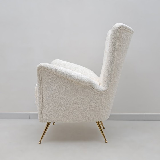 Image 1 of Gio Ponti Art Dèco Italian Lounge Armchair from Hotel Bristol Merano, 50s