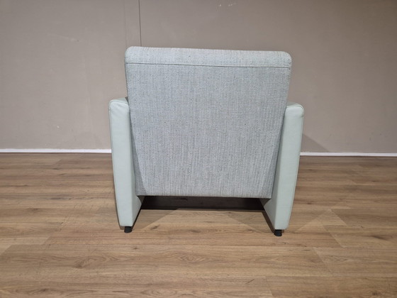 Image 1 of Ausstellungsraum - Montel Mondi Sessel + Hocker - Mint - Leder