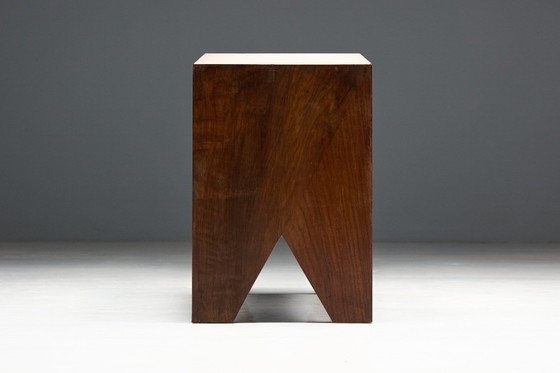 Image 1 of Mid-Century Walnut Bench, France, Late 20th Century