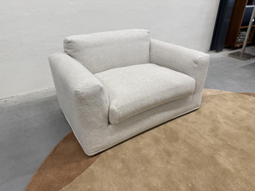 Gelderland 0905 Armchair Riva fabric Loveseat 130