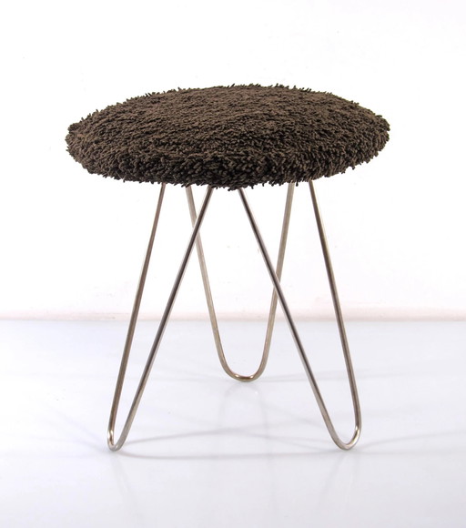 Vintage Schminktischhocker aus den Fünfzigern – 1960er Jahre