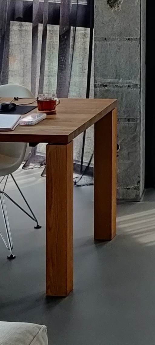 Seuren Mesa de comedor de madera noble 210x86 cm