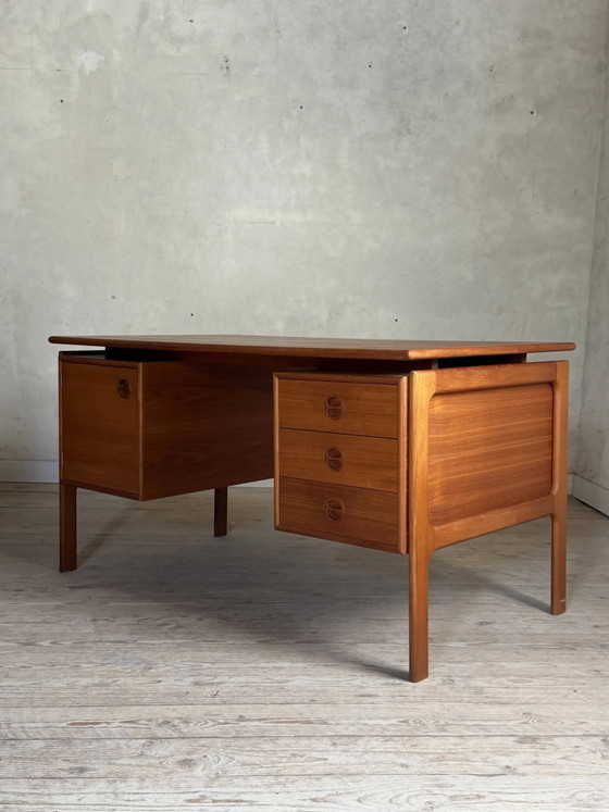 Scrivania vintage scandinava in teak, Danimarca – Scrivanie, Scandinavian (photo 2 of 12)