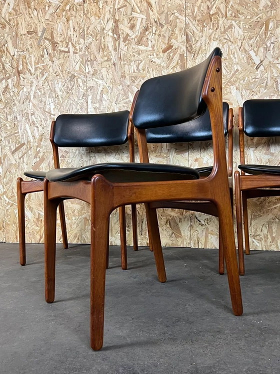 Image 1 of 4x 60er 70er Jahre Stuhl Stühle Teak Dining Chair Erik Buch O.D. Møbler Denmark