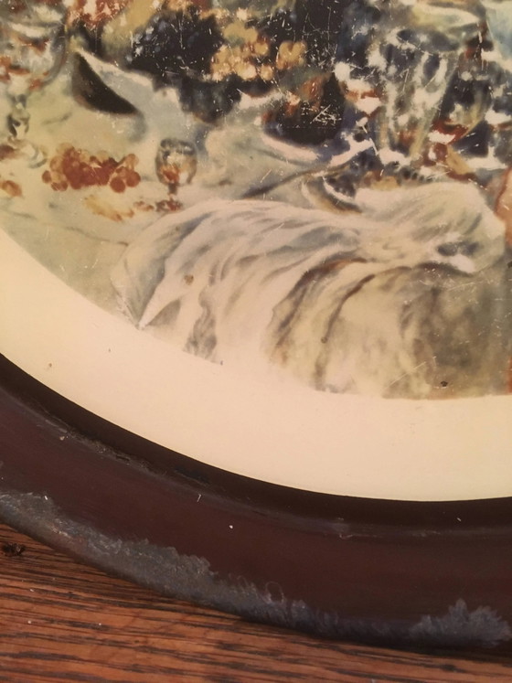 Vassoio in metallo smaltato "Il pranzo dei canottieri" Renoir – Accessori da tavola, Vintage (photo 3 of 8)