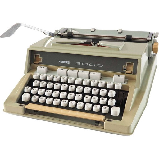 Vintage Hermes 3000 typemachine, 1960
