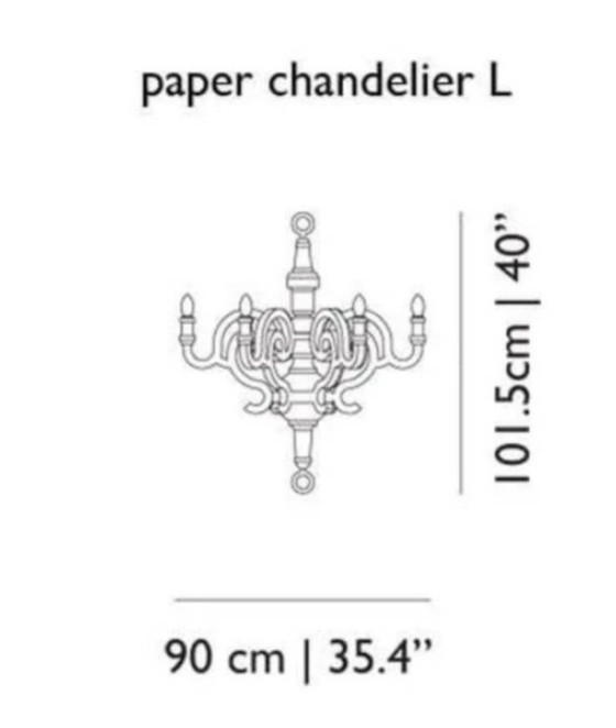 Lámpara de araña de papel Design Moooi L – Lámparas colgantes, Paper (photo 7 of 7)