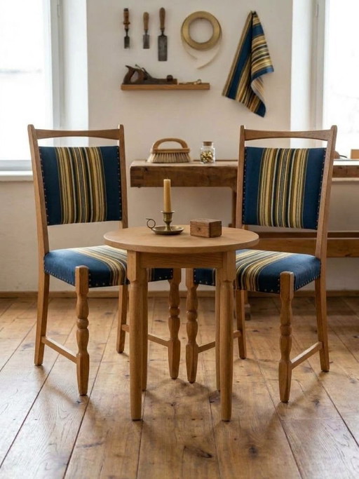 Pair of Vintage Danish Dining Chairs Attributed to Henning Kjærnulf