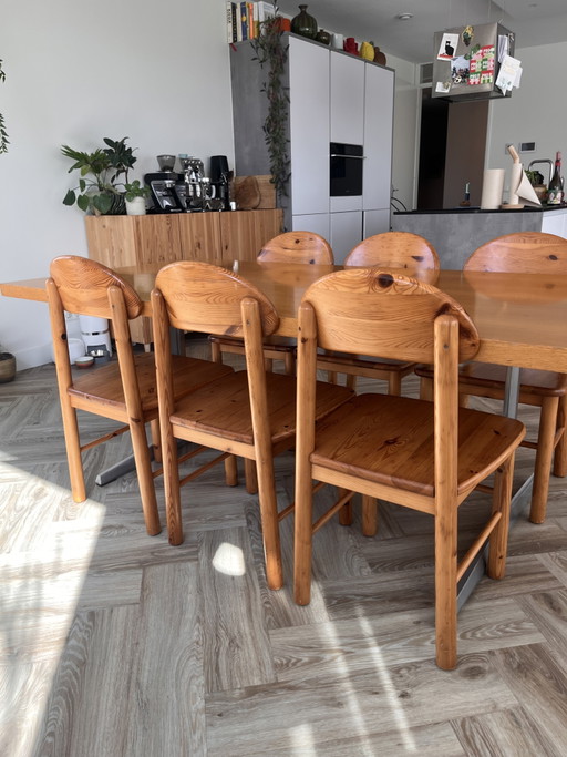 6 Rainer Daumiller Stühle – eetkamerstoelen, Wood