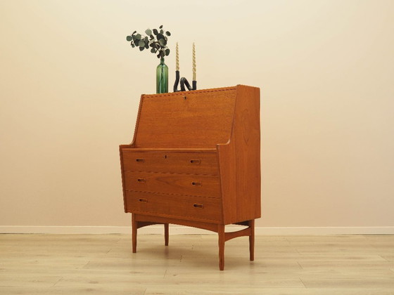Image 1 of Teakhouten secretaire, Deens design, jaren 60, ontwerper: Arne Wahl Iversen, fabrikant: Vinde Møbelfabrik
