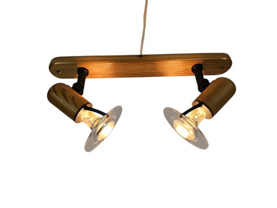 Image 1 of Brilliant - model 55129 - 2-spots - plafonniere - grenen - 90's