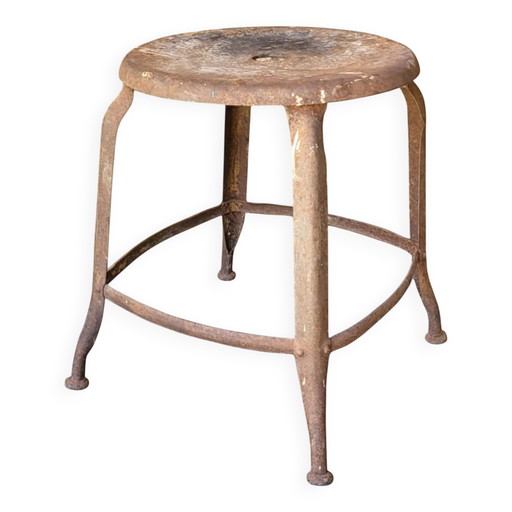 Tabouret industriel en métal